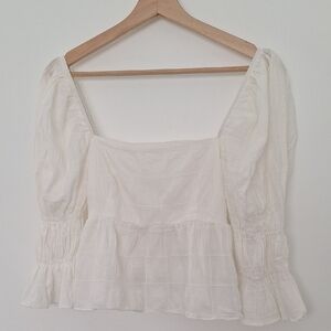 Storia Cream Puff Sleeve Blouse
